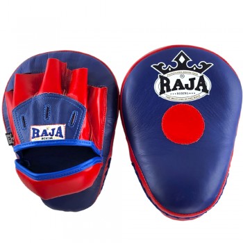 Raja Boxing RPM-6A Лапы Боксерские Тайский Бокс Гнутые Сине-Красные